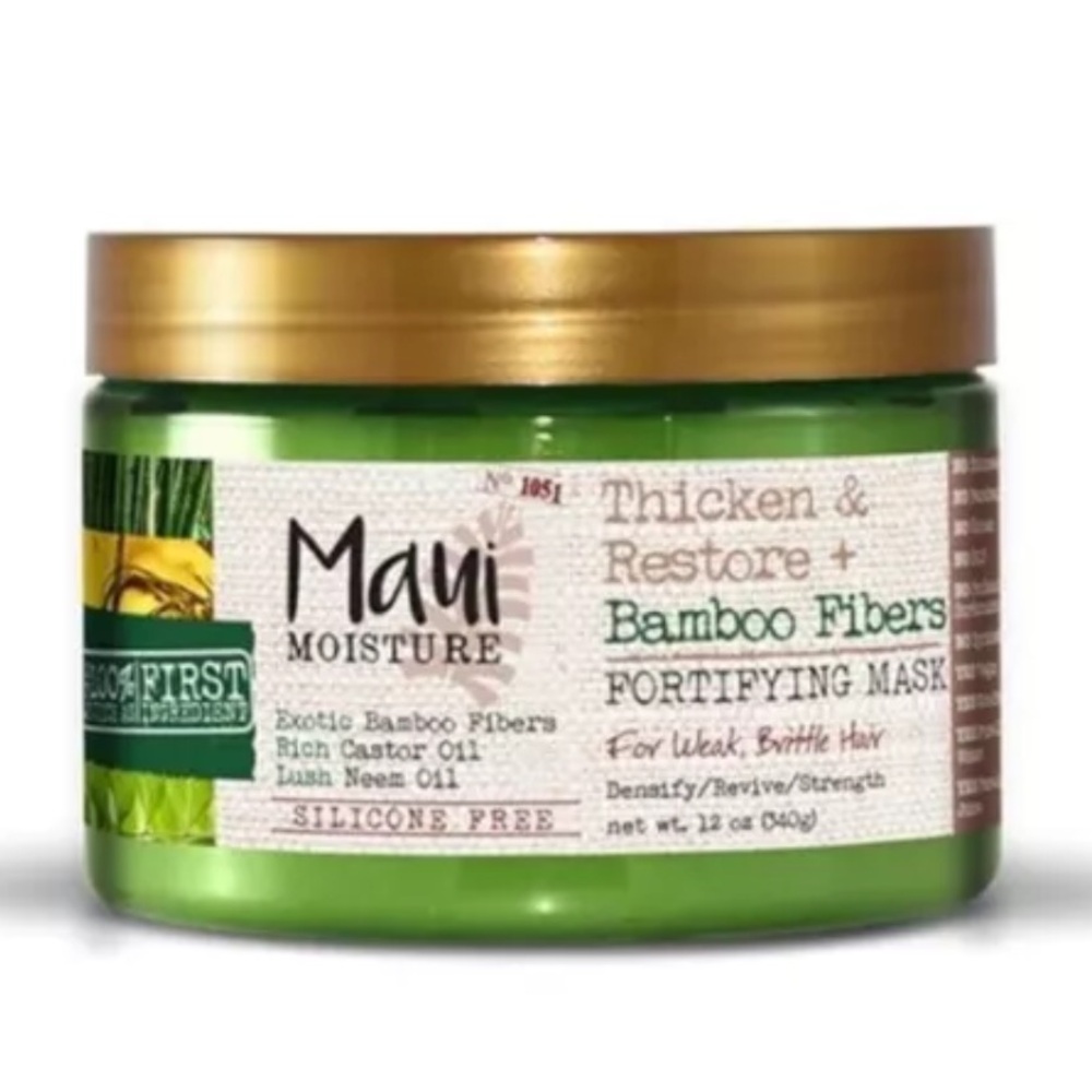 Maui Moisture Thicken & Restore Bamboo Fibers Fortifying Mask For Brittle Hair